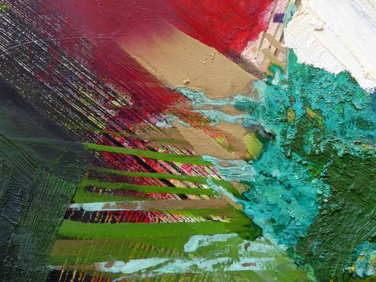 Original Abstract Expressionism Abstract Painting by Peter Vahlefeld