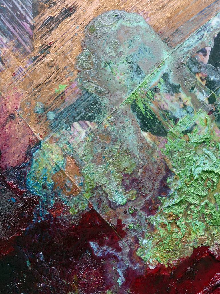 Original Abstract Expressionism Abstract Painting by Peter Vahlefeld