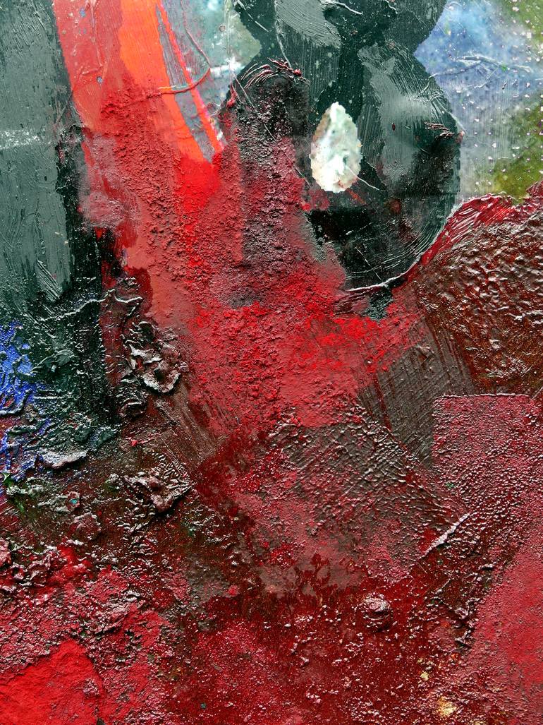 Original Abstract Expressionism Abstract Painting by Peter Vahlefeld