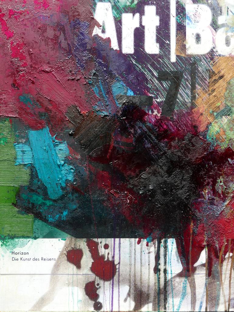 Original Abstract Expressionism Abstract Painting by Peter Vahlefeld