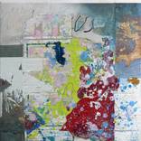 Overpainted Readymade (Twombly Ad #1) by Peter Vahlefeld