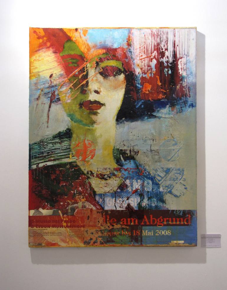 Original Conceptual Abstract Painting by Peter Vahlefeld