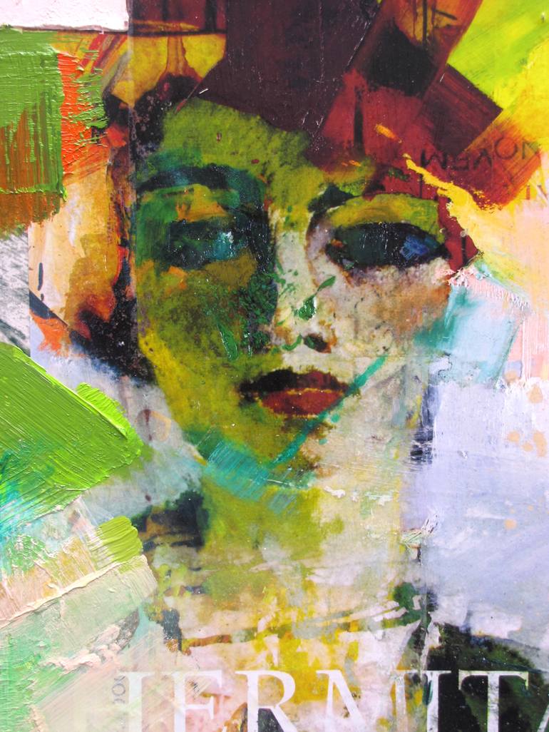 Original Abstract Portrait Painting by Peter Vahlefeld
