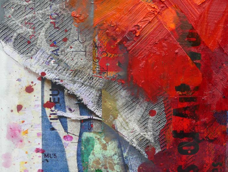 Original Abstract Mixed Media by Peter Vahlefeld
