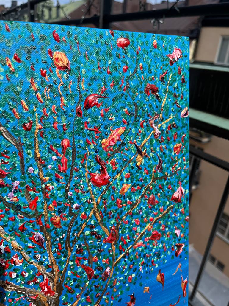 Original Abstract Expressionism Nature Painting by Zlata Jaanimägi