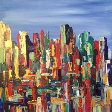 Print of Abstract Expressionism Cities Paintings by Zlata Jaanimägi