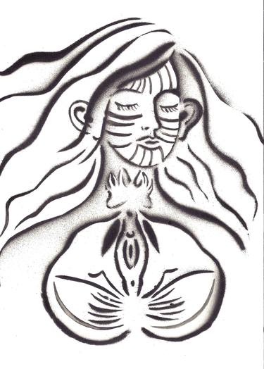 Print of Surrealism Nude Printmaking by Niki Elbe