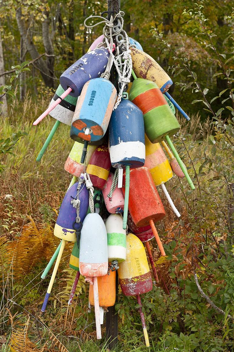 The Colorful Lobster Buoys of Maine