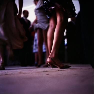 Young lady dancing in Spanish wedding party dance Hasselblad  analog film still life photo thumb