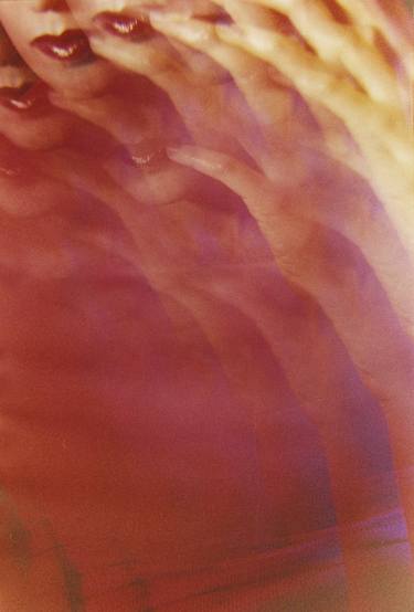Sensual red lips surrealist analog film print photograph thumb