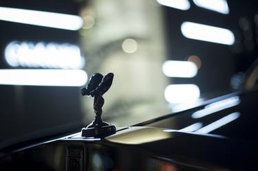 Rolls Royce luxury car at night in street photograph thumb