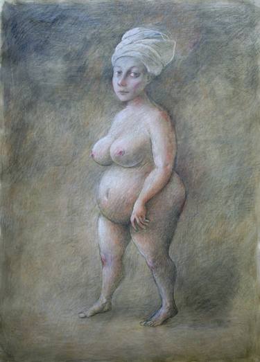 Nude in a white turban thumb