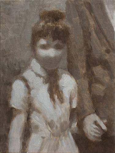 Little girl holding her father's hand. (Sold) thumb