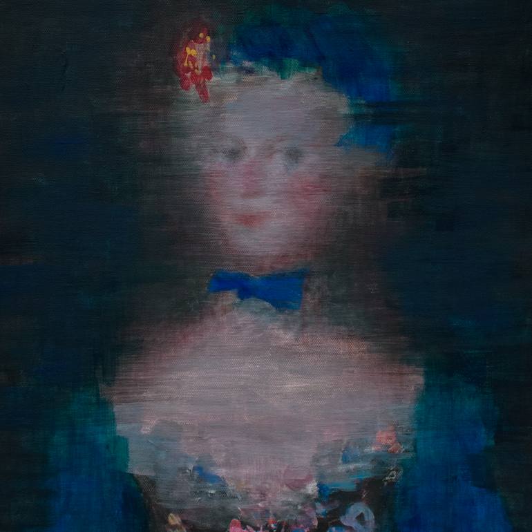 Original Figurative Women Painting by Ilir Pojani