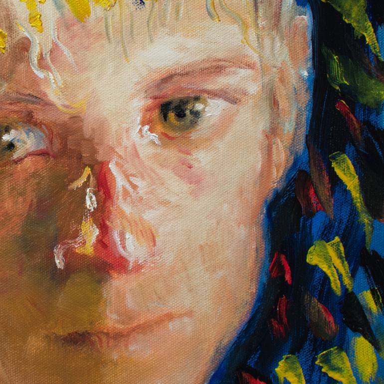 Original Abstract Men Painting by Ilir Pojani