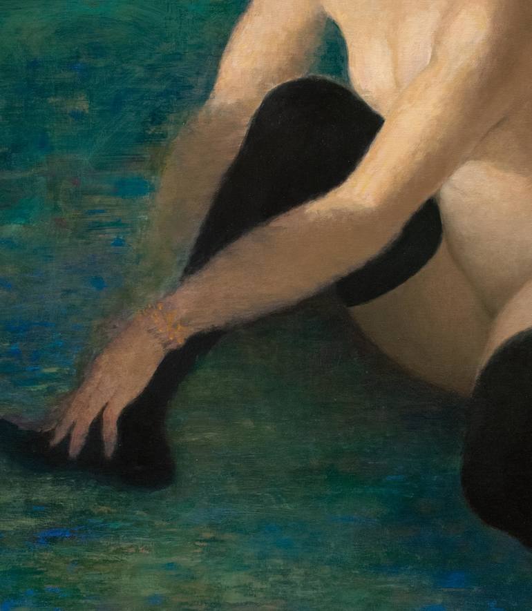 Original Figurative Nude Painting by Ilir Pojani
