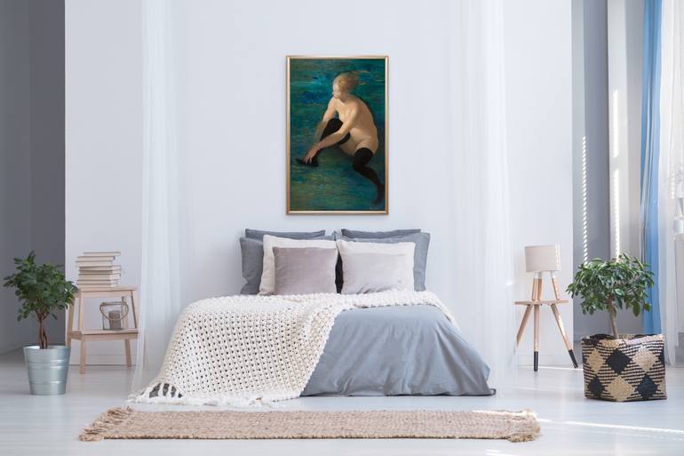 Original Conceptual Nude Painting by Ilir Pojani