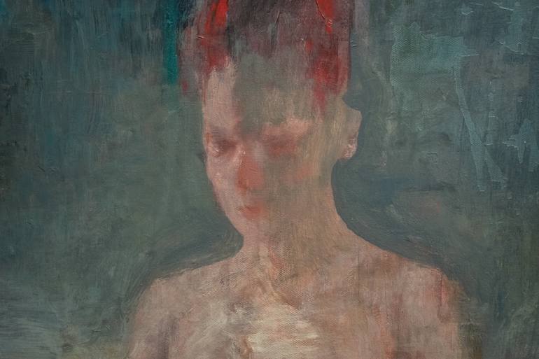 Original Figurative Nude Painting by Ilir Pojani