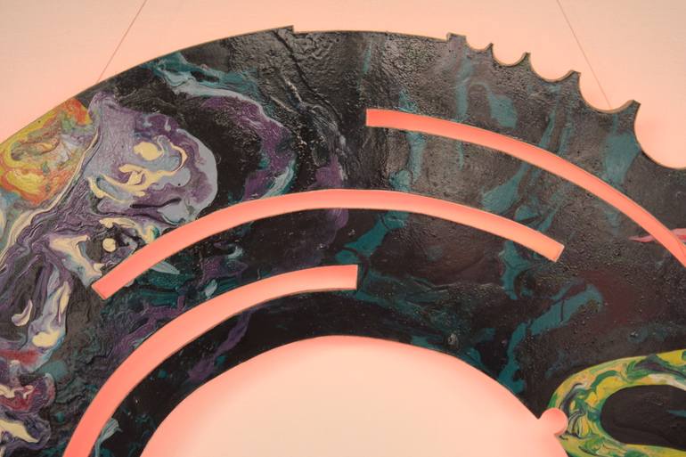 Original Expressionism Geometric Painting by Yang Yue