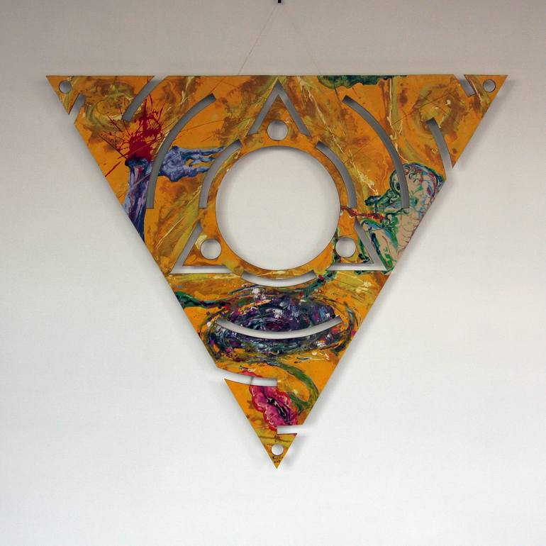 Original Expressionism Geometric Painting by Yang Yue