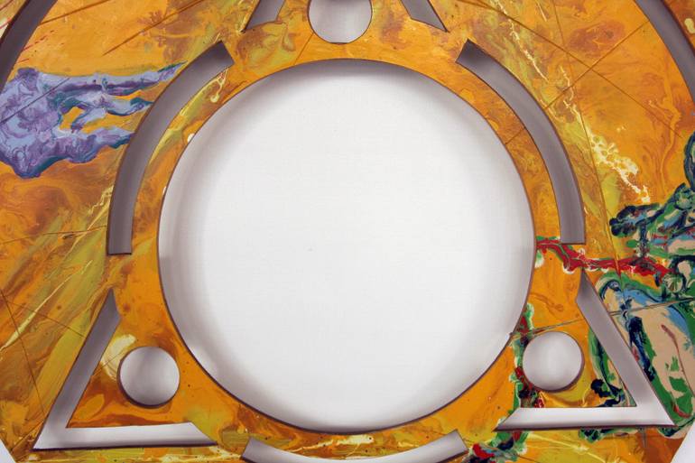 Original Expressionism Geometric Painting by Yang Yue