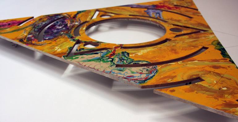 Original Expressionism Geometric Painting by Yang Yue