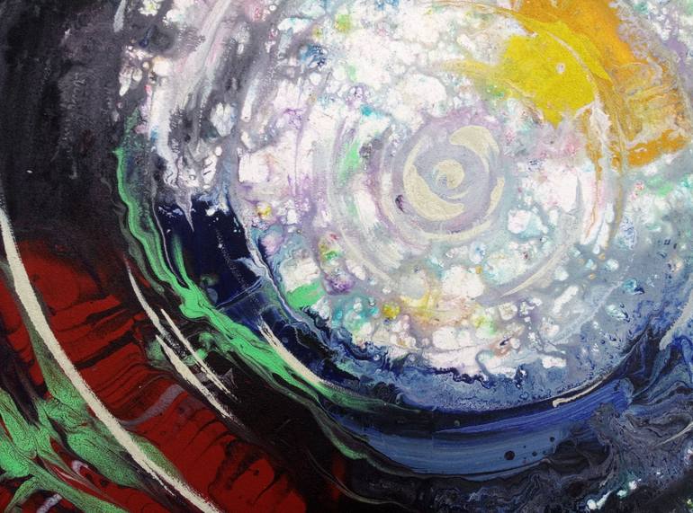 Original Abstract Geometric Painting by Yang Yue