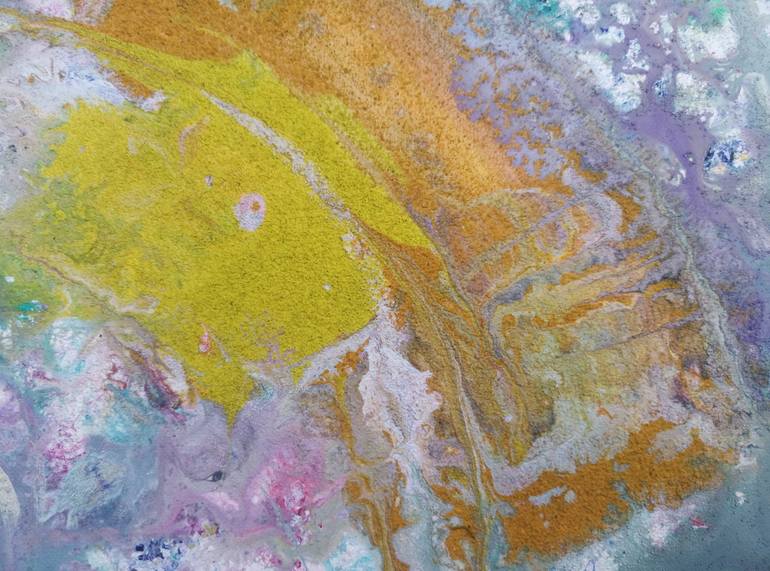 Original Abstract Geometric Painting by Yang Yue