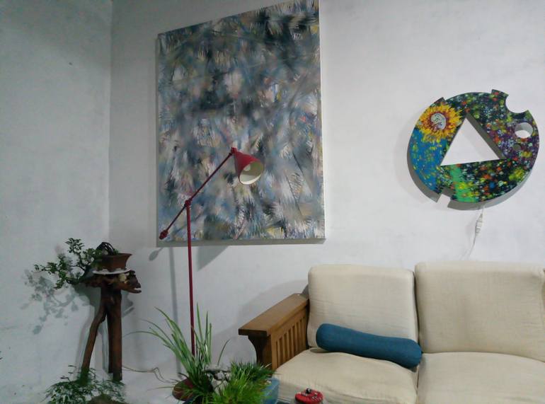 Original Abstract Expressionism Abstract Painting by Yang Yue