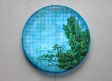 Original Abstract Landscape Sculpture by Yang Yue