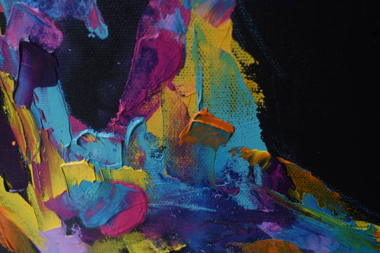 Original Expressionism People Painting by Esther Griffith