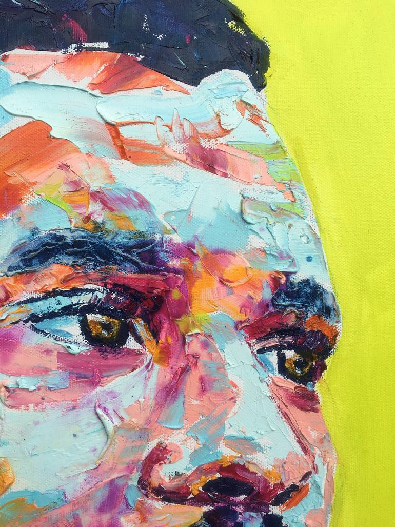 Original Abstract Expressionism People Painting by Esther Griffith