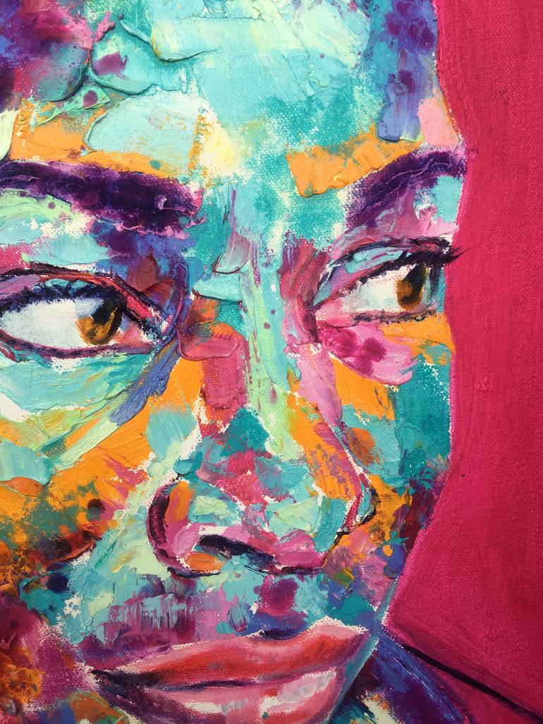 Original Expressionism Portrait Painting by Esther Griffith