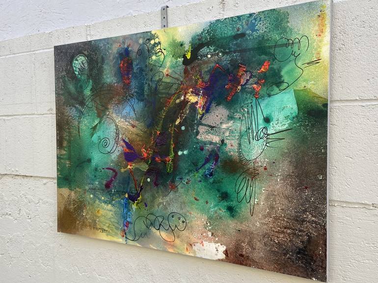 Original Fine Art Abstract Painting by Voskan Galstian