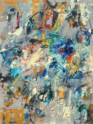 Original Abstract Expressionism Abstract Paintings by Voskan Galstian