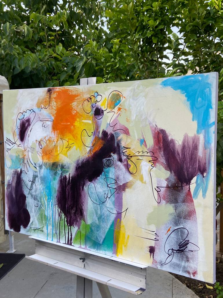 Original Expressionism Abstract Painting by Voskan Galstian