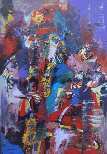 Original Abstract Expressionism Abstract Paintings by Voskan Galstian