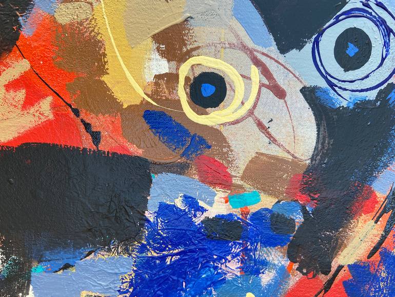 Original Abstract Expressionism Abstract Painting by Voskan Galstian