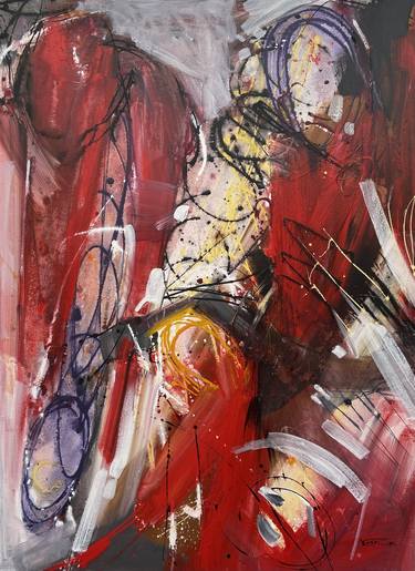 Original Abstract Expressionism Abstract Paintings by Voskan Galstian