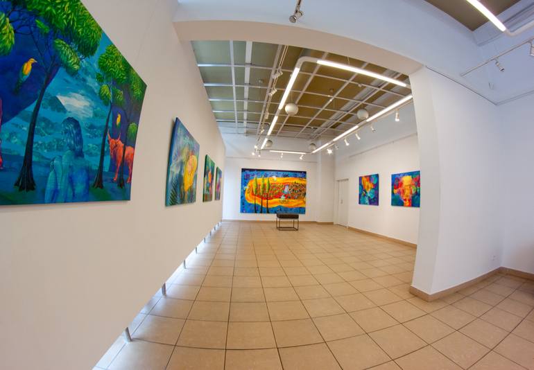 Original Expressionism Landscape Painting by Katarzyna Kopanska