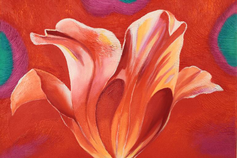Original Expressionism Botanic Painting by Katarzyna Kopanska
