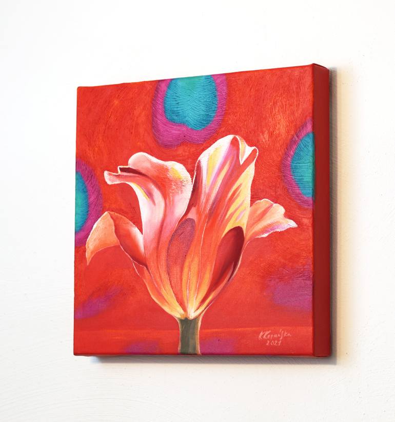 Original Expressionism Botanic Painting by Katarzyna Kopanska