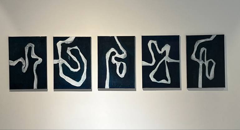 Original Abstract Expressionism Abstract Painting by Ting-An Lin