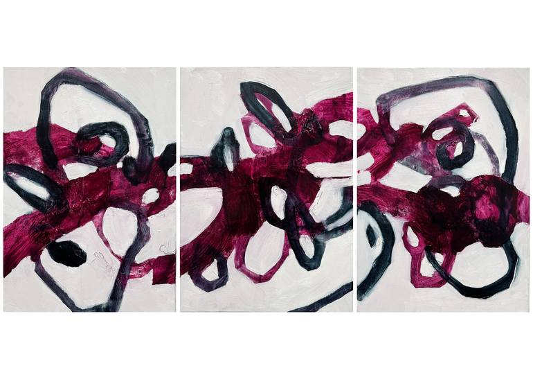 Original Abstract Expressionism Abstract Painting by Ting-An Lin