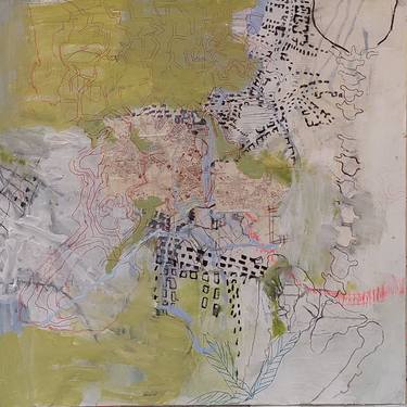 Original Abstract Aerial Paintings by Naomi Middelmann