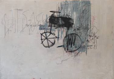 Original Abstract Expressionism Graffiti Paintings by Naomi Middelmann