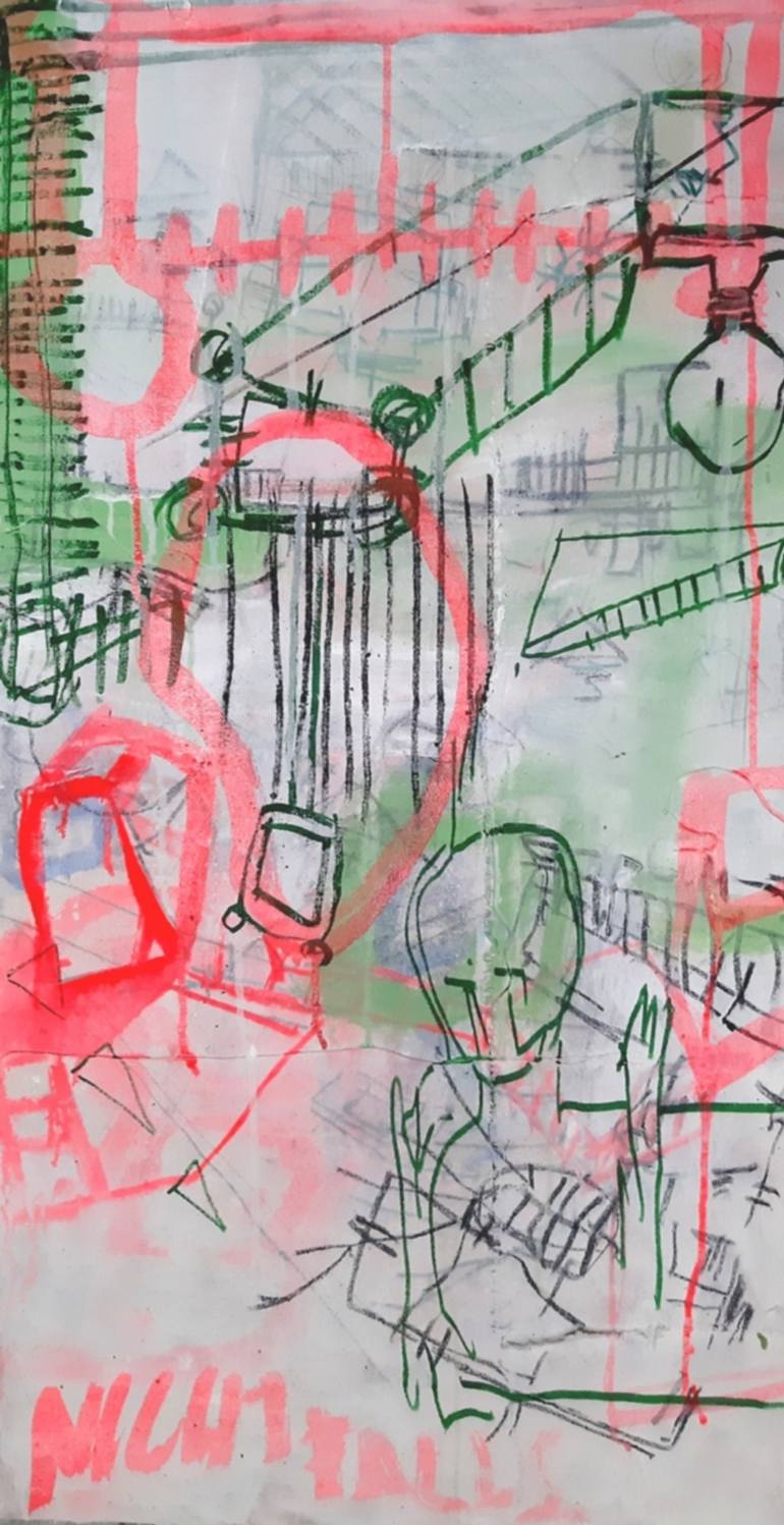 Original Abstract Expressionism Aerial Paintings by Naomi Middelmann