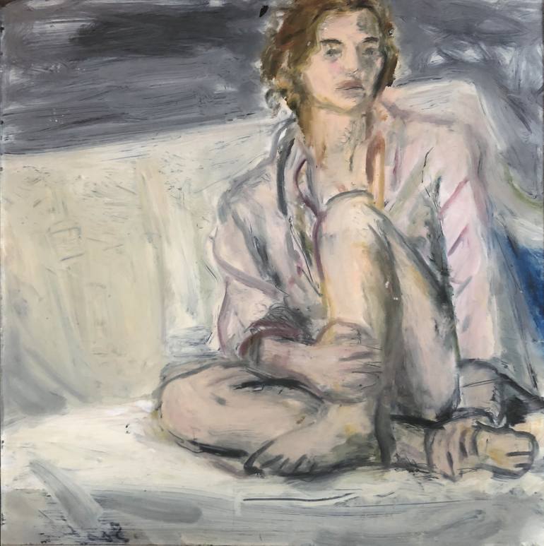 Original Expressionism People Painting by Sasha Silverstein