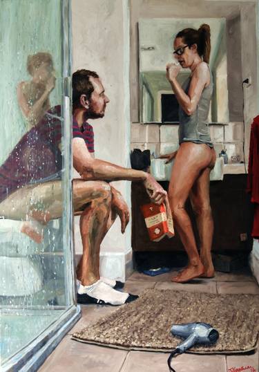 Print of Figurative People Paintings by James Needham