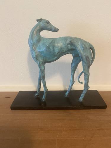 Original Classicism Dogs Sculpture by John Joyce